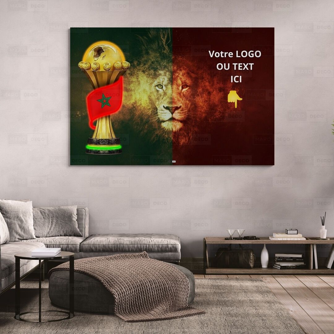 Tableau LED Foot – Lion du Maroc Split Édition