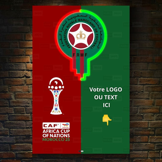 Tableau LED Foot – FRMF Maroc Néon Officiel