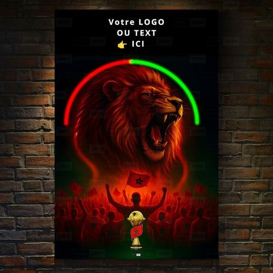 Tableau LED Foot – Lion Maroc Arc de Victoire