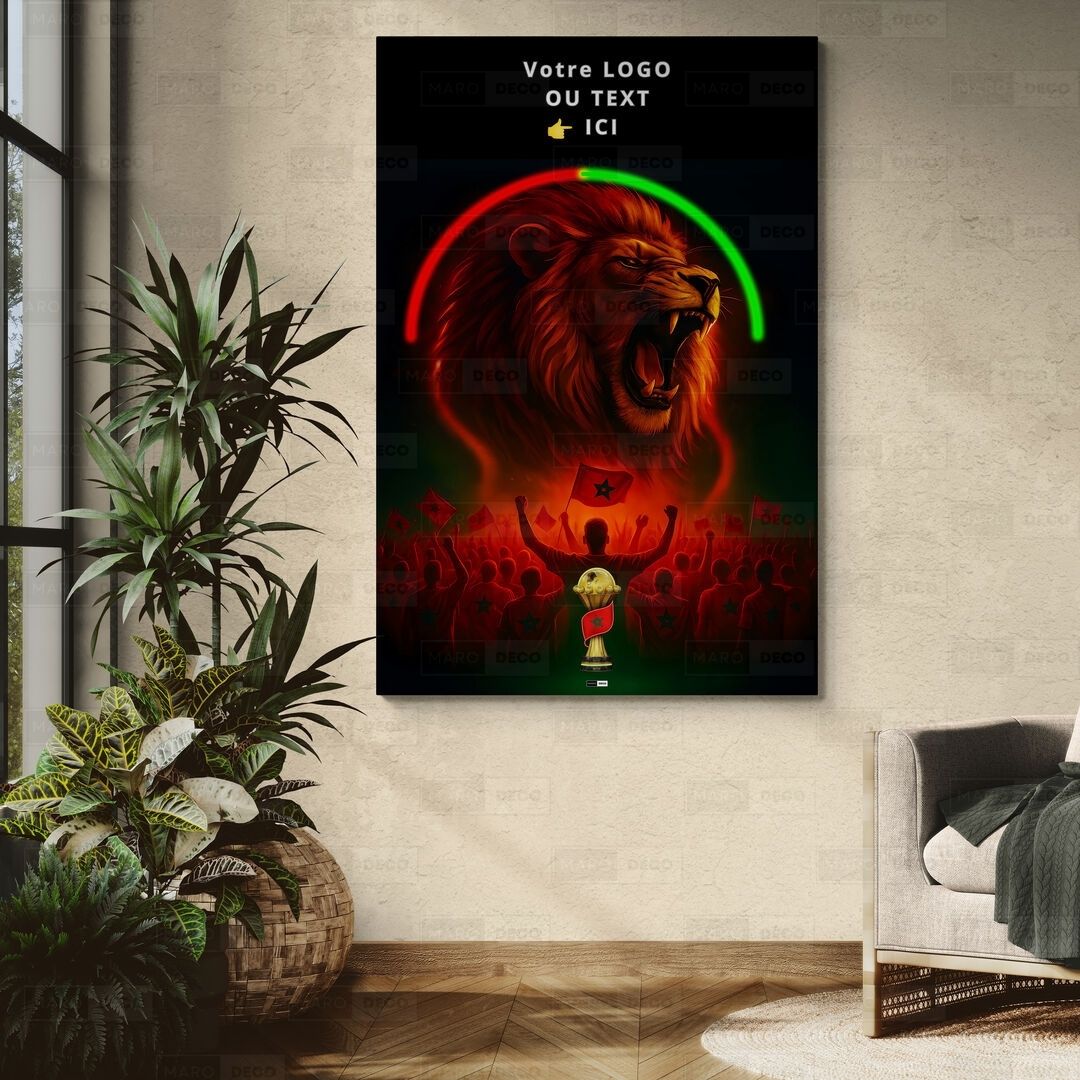 Tableau LED Foot – Lion Maroc Arc de Victoire