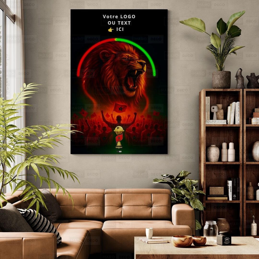 Tableau LED Foot – Lion Maroc Arc de Victoire