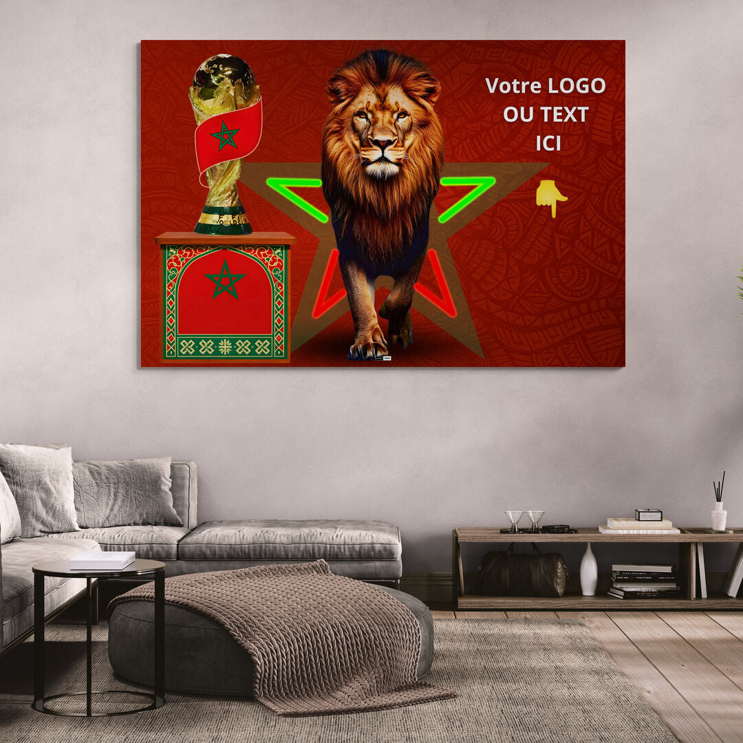 Tableau LED Foot – Lion Impérial Coupe Du Monde