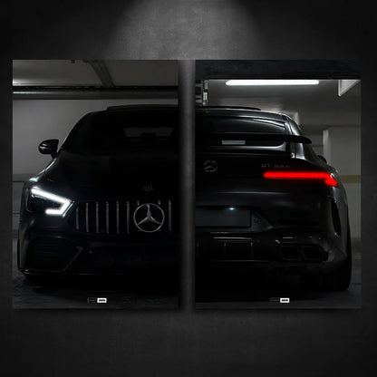 Tableau DUO NÉON Mercedes AMG GT63S - Marodeco